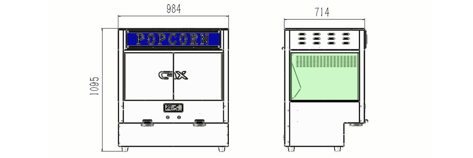 Dimensions of staging cabinet