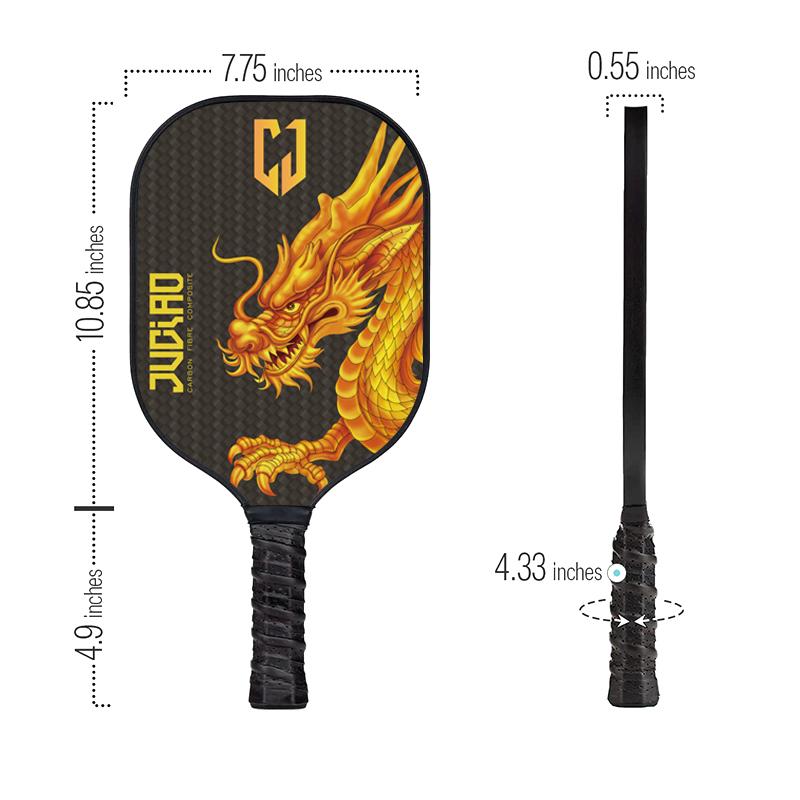 Paleta de pickleball de fibra de carbono