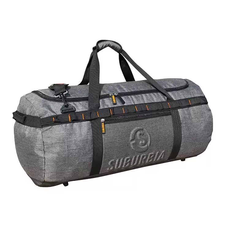 Bolsa de lona de gran capacidad personalizada hecha de dos tonos duraderos y tejidos inversos para viajes y deportes