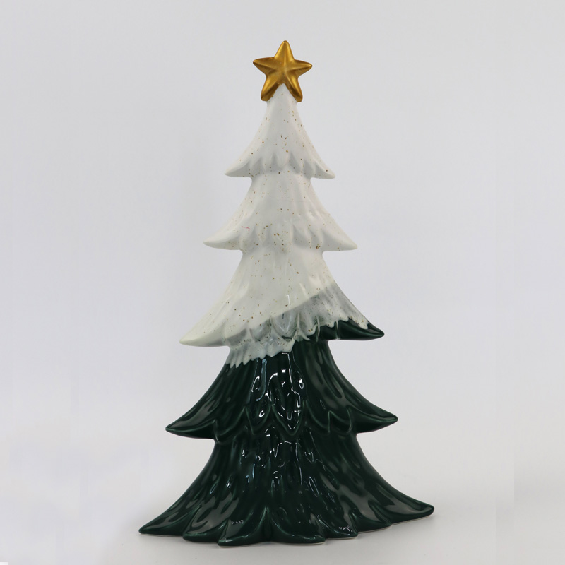 Venta al por mayor de árbol de navidad de cerámica personalizada