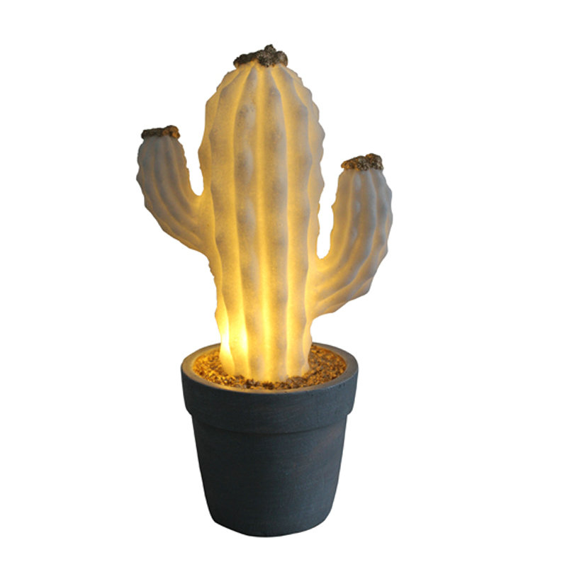 Cactus en la caja de la batería de la olla LED LED