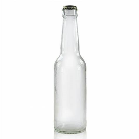 Botellas de cerveza claro 12oz con tapa de corona
