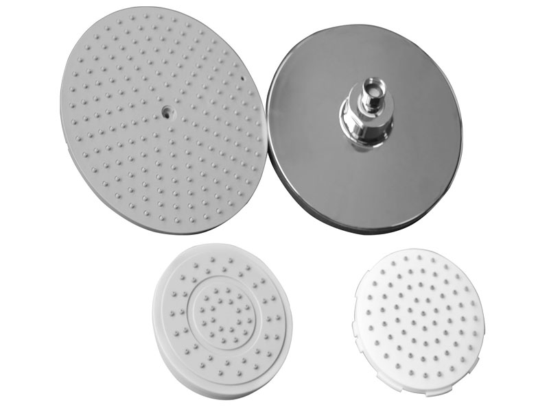 Moldes de plástico de inyección personalizada que hacen para la cabeza de ducha superior