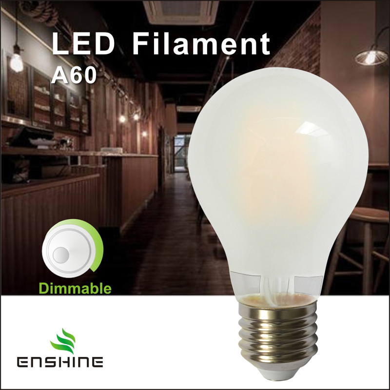 Bulbo de filamento LED de ángulo de haz de 360 ° A60 LED