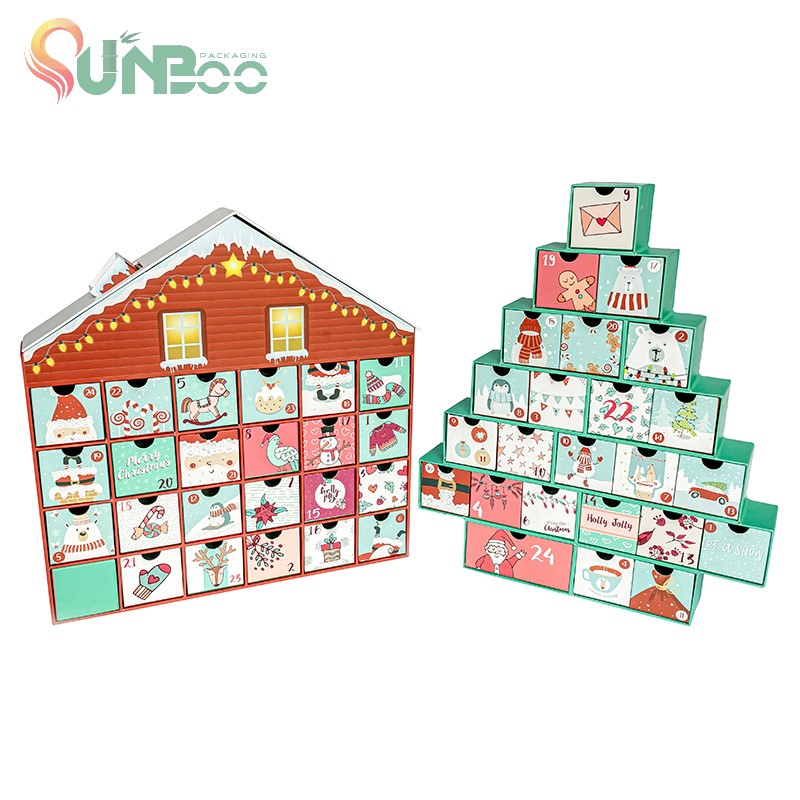 Casa y estilo árbol Nice Navidad Regalo Box-SP-Box067