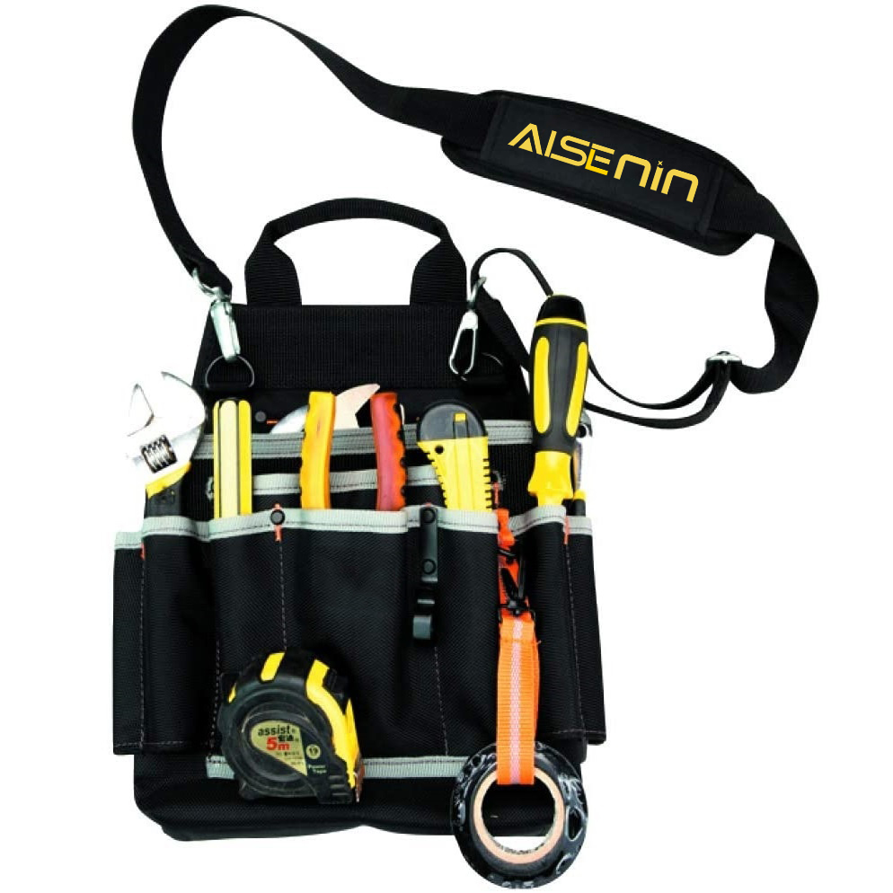 Bolsa de herramientas eléctricas con múltiples bolsillos para el mantenimiento del técnico y las herramientas del electricista.