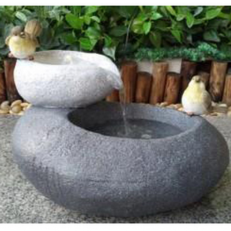 Venta caliente Fuente de agua exterior e interior con pájaro