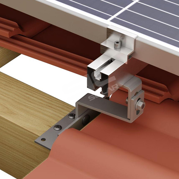 Gancho de techo solar de acero inoxidable ajustable