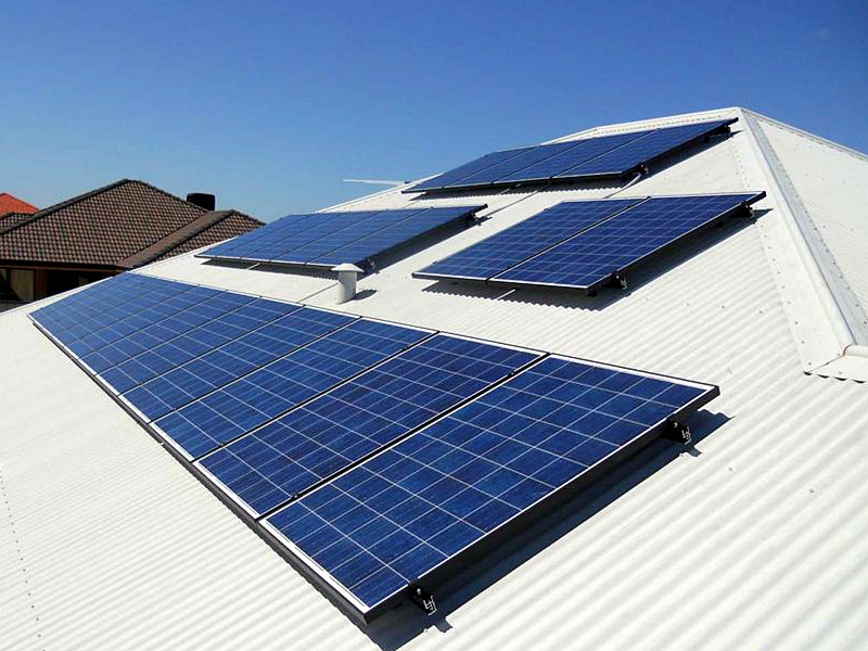 Sistema de montaje de techo de metal Pantalones de montaje de panel solar para techo de estaño