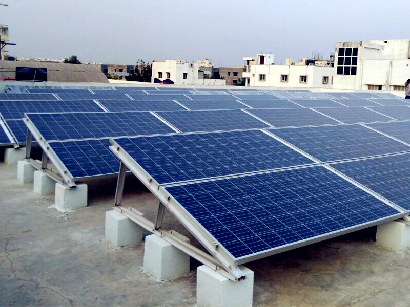 Balasto de techo plano Soporte de montaje solar Fundación de hormigón
