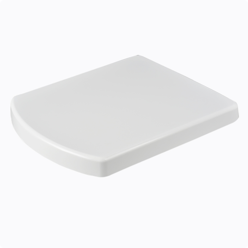 WRAPOVER Formado cuadrado con forma de duroplast asiento de inodoro blanco