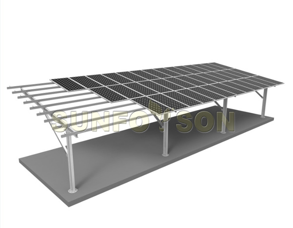 Cantilever Type Solar Carport Montaje