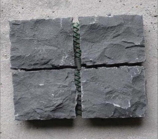 Natural Basalt Fillway Pavimentación Piedra / Cubos de piedra de adoquines 10x10x5