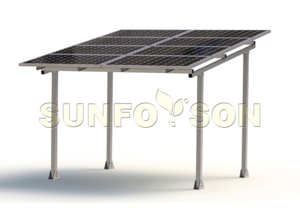 Estructura de montaje de cochera solar de Sunrack