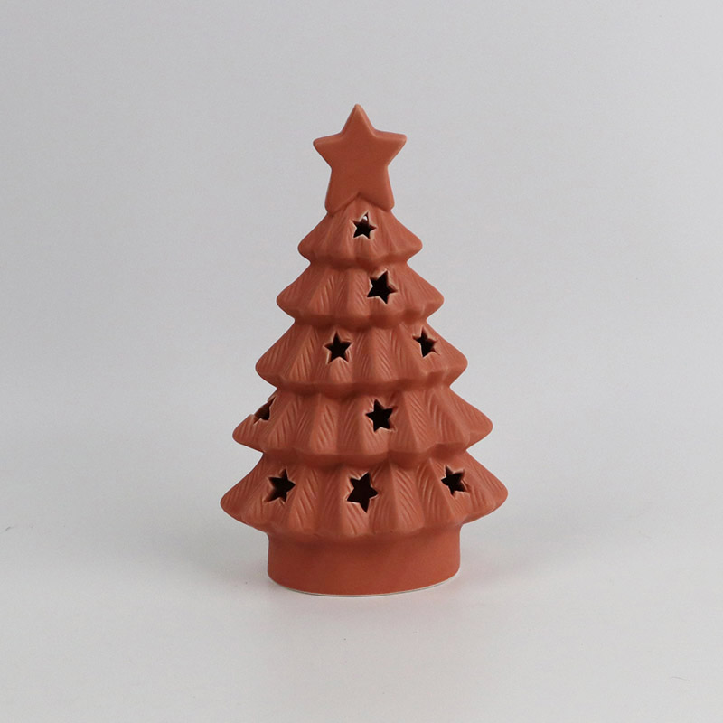 Adornos de cerámica de árbol de navidad