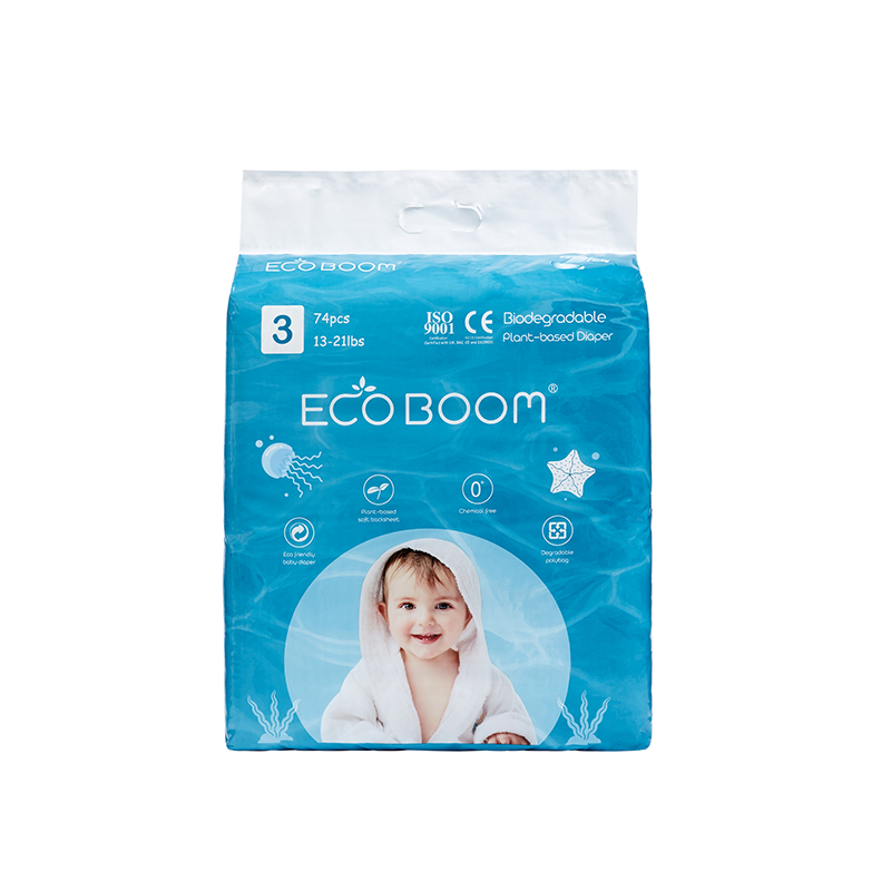 Eco Boom Biodegradable Pañal Big Big Pack Infante en Polybag M