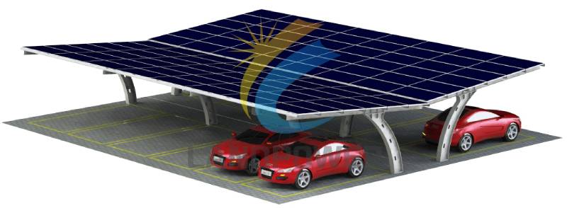 Estructura de cochera de acero solar PV