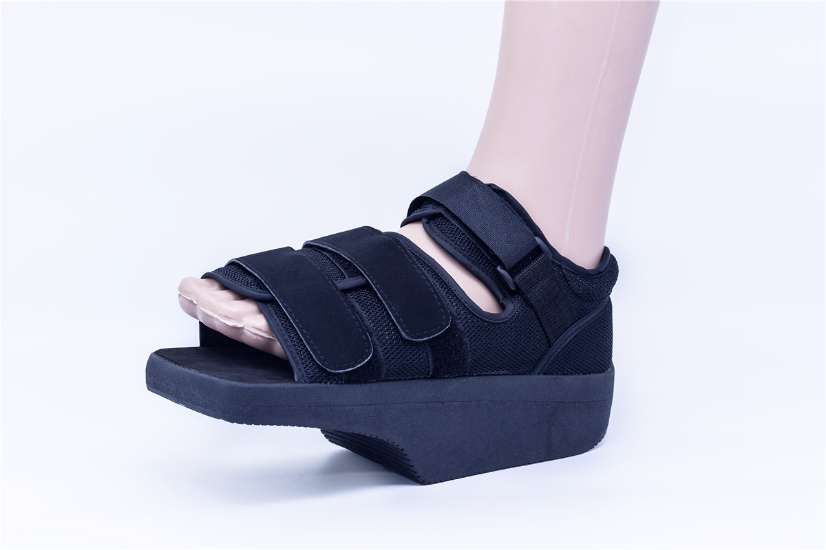 Offloading Post-OP Ortho Wedge Walker Shoes de bota para las úlceras para pies diabéticos con ropa de malla aérea