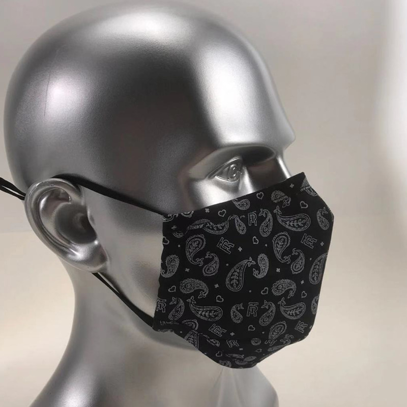 Logo personalizado con máscara de cara negro máscara al por mayor