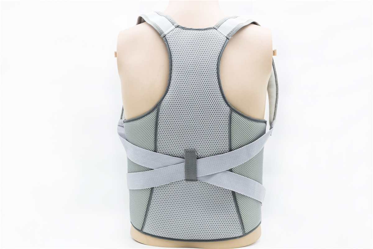 Soportes espinales altos ajustables con barra de metal para corrector de postura o tirantes de alivio de dolor de espalda superior