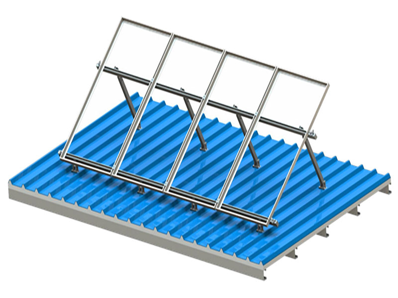 Kit de inclinación ajustable para sistema plano de montaje de techo de metal