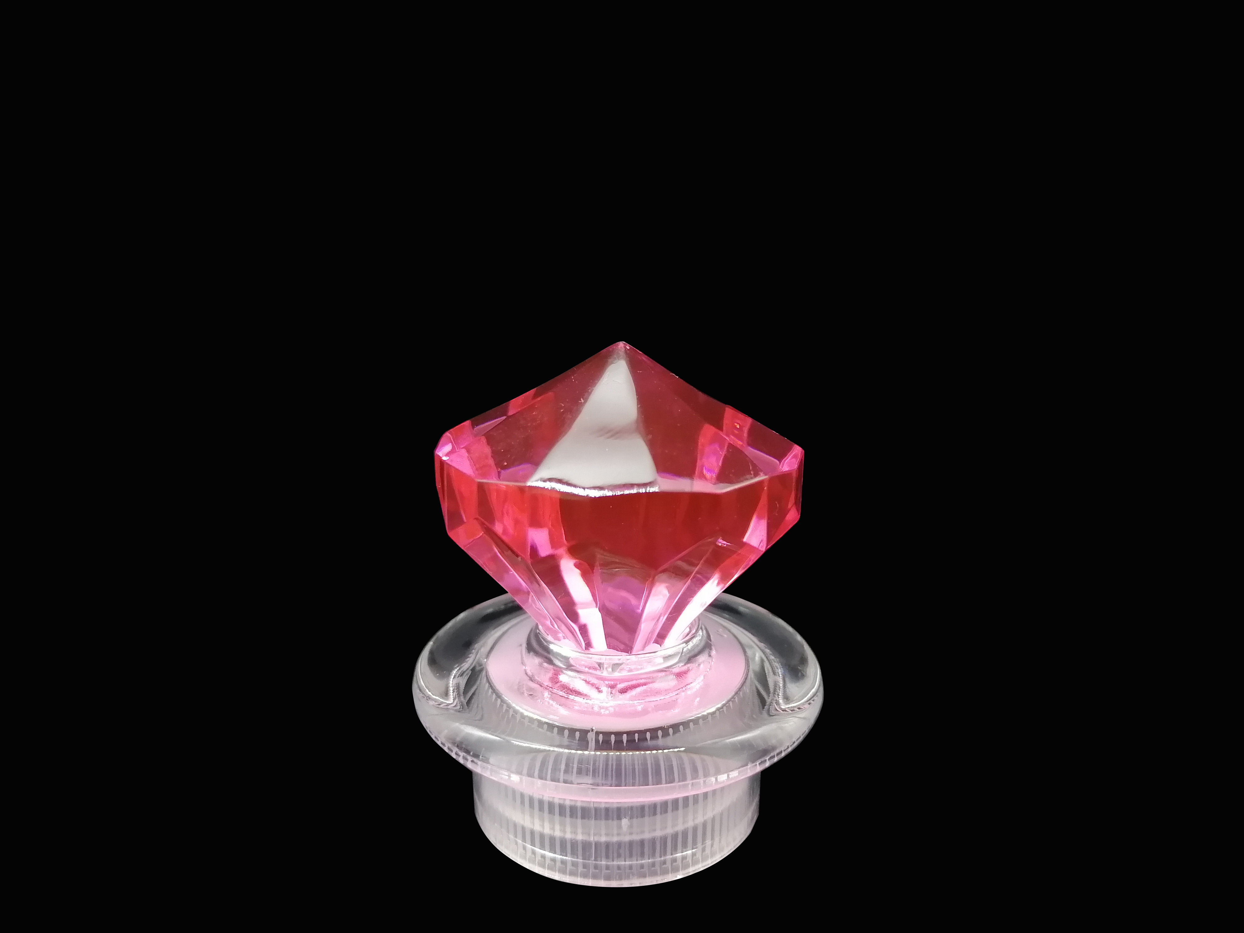 Wholesale forma de diamante transparente tapa tapa