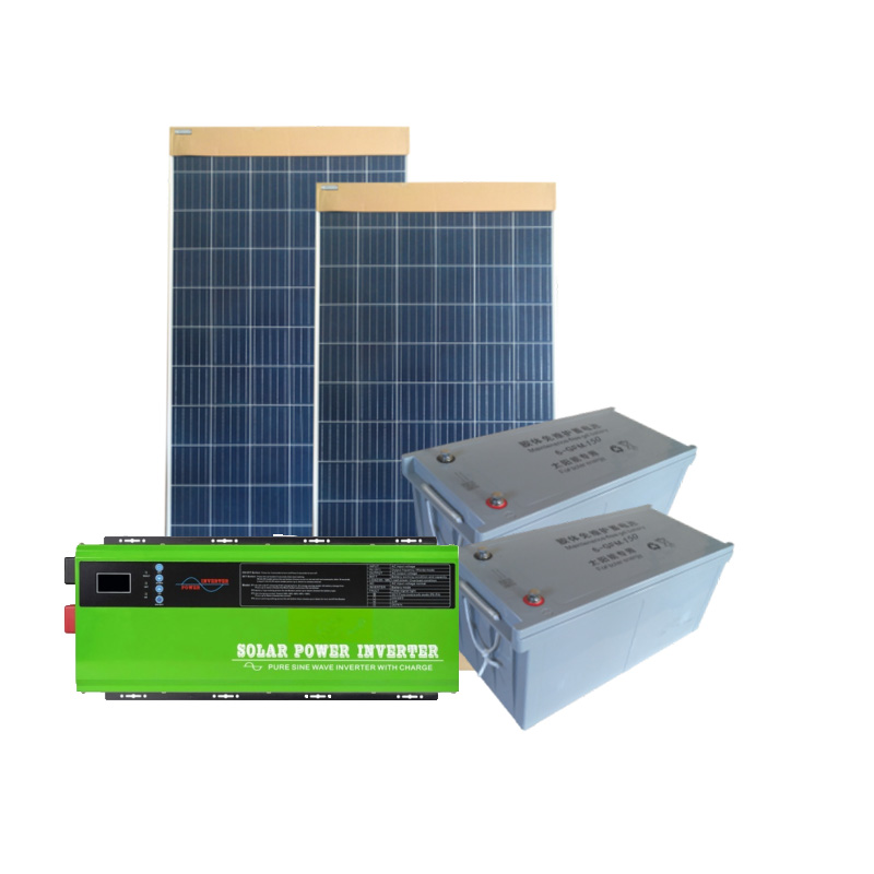 24V 1000W Home Complete el sistema de energía solar de la cuadrícula