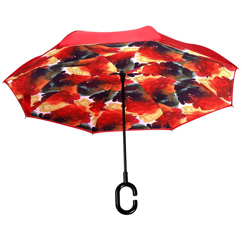 Impresión compacta paraguas invertida personalizada