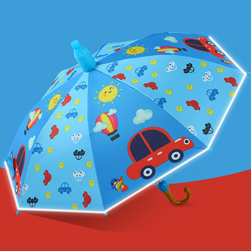 Al por mayor de niños de dibujos animados automáticos paraguas