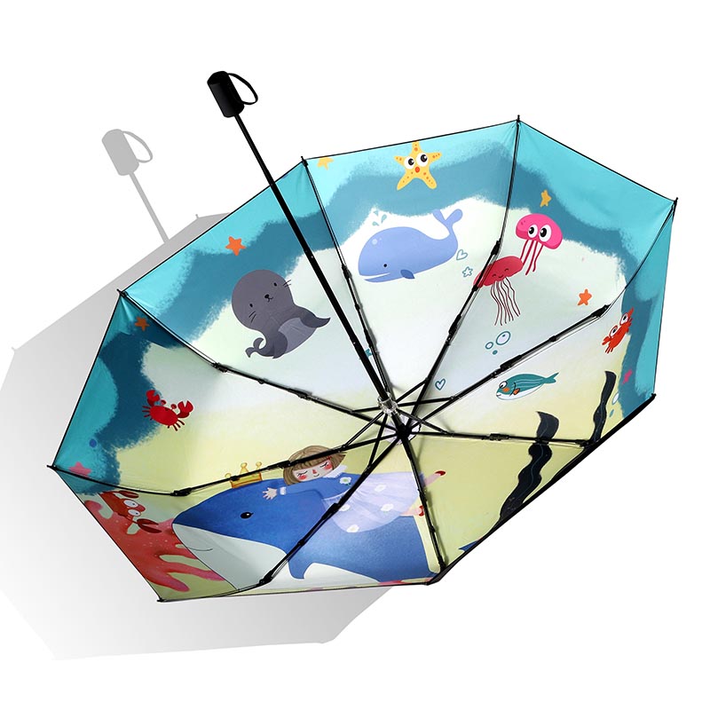 Paraguas plegable automático a prueba de viento personalizado