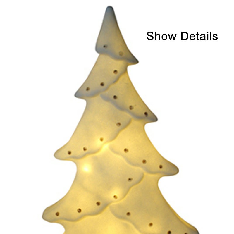 Uso al aire libre Trez de luz LED de Navidad blanca con puntos