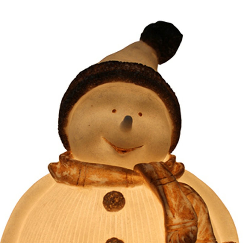 Lámpara de muñeco de nieve de Navidad blanca de best seller para uso interior