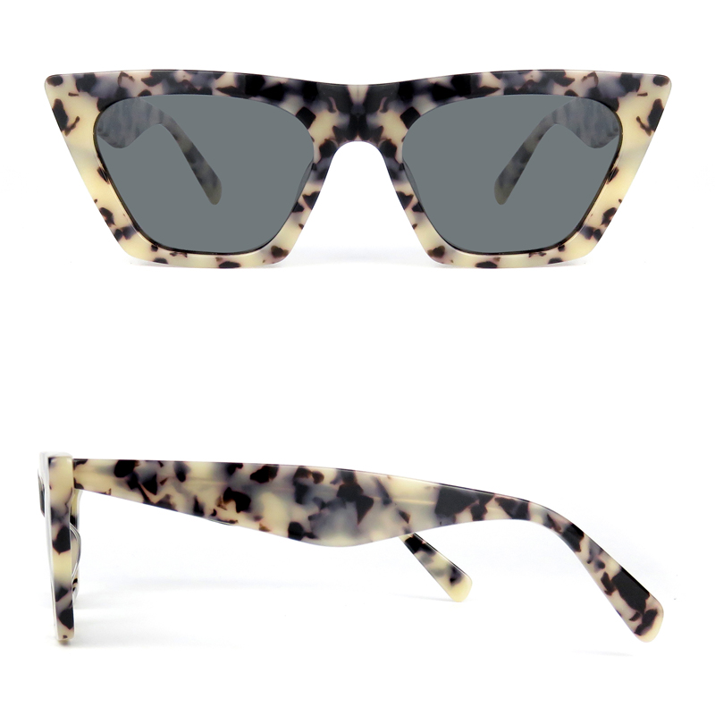 Gafas de sol polarizadas de acetato para mujer, gafas de sol tipo ojo de gato, gafas de sol Retro Vintage, gafas de sol de moda, gafas de sol de marca de diseñador coloridas para mujer CE