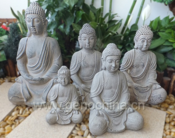 Venta de fábrica estatua de Buda de resina para decoración de jardines
