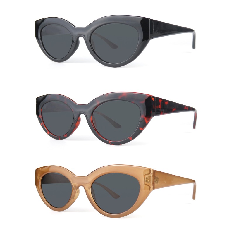 Gafas de sol Cat Eye 2022 para hombre y mujer, lentes de sol con logotipo personalizado de fábrica UV 400, montura polarizada PC/TR90, moda más nueva de lujo, 2021