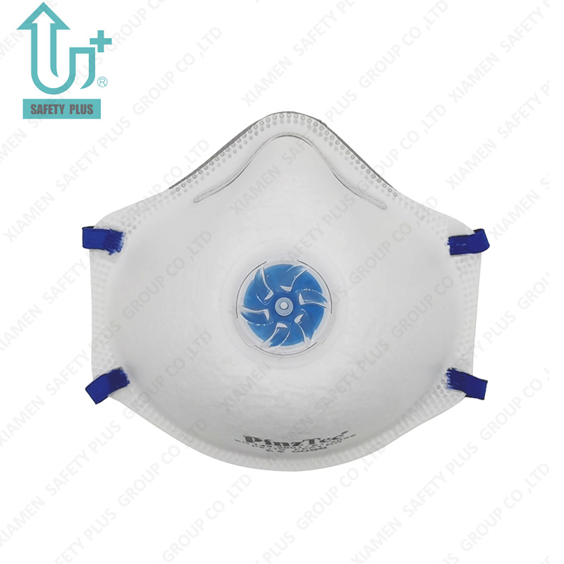 Cabeza de alta calidad con máscara protectora contra el polvo en forma de copa con filtro FFP1 Nr y válvula