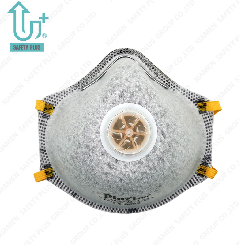 Protección facial avanzada Algodón doble perforado FFP2 Nr Clasificación de filtro Protección respiratoria profesional Forma de copa Respirador de máscara antipolvo de seguridad para adultos