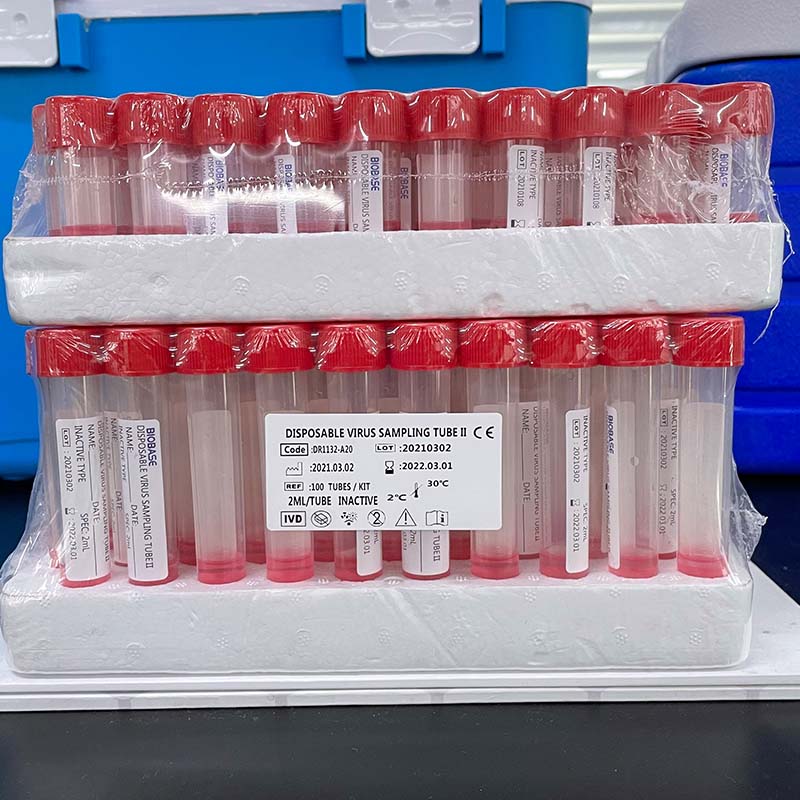 Kit de tubos de muestreo de virus desechables
