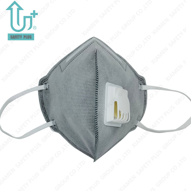 Respirador protector facial plegable con clasificación de filtro KN95, diseño de clip de nariz ajustable