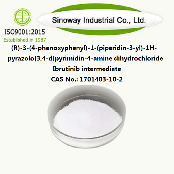 Dihidrocloruro de (R)-3-(4-fenoxifenil)-1-(piperidin-3-il)-1H-pirazolo[3,4-d]pirimidin-4-amina Intermedio de ibrutinib 1701403-10-2