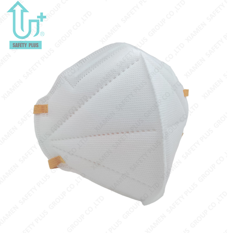 Respirador de polvo protector para adultos plegable, filtración no tejida En149 FFP2 Nr D, 4plys