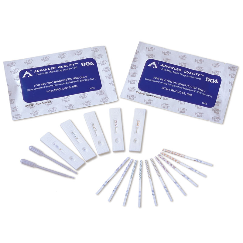 Kits de tiras reactivas de orina para prueba de drogas rápidas altamente sensibles con tarjeta de prueba de drogas de un paso
