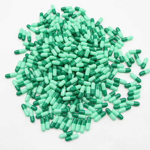 Cápsulas de gelatina vacías verdes tamaño 0