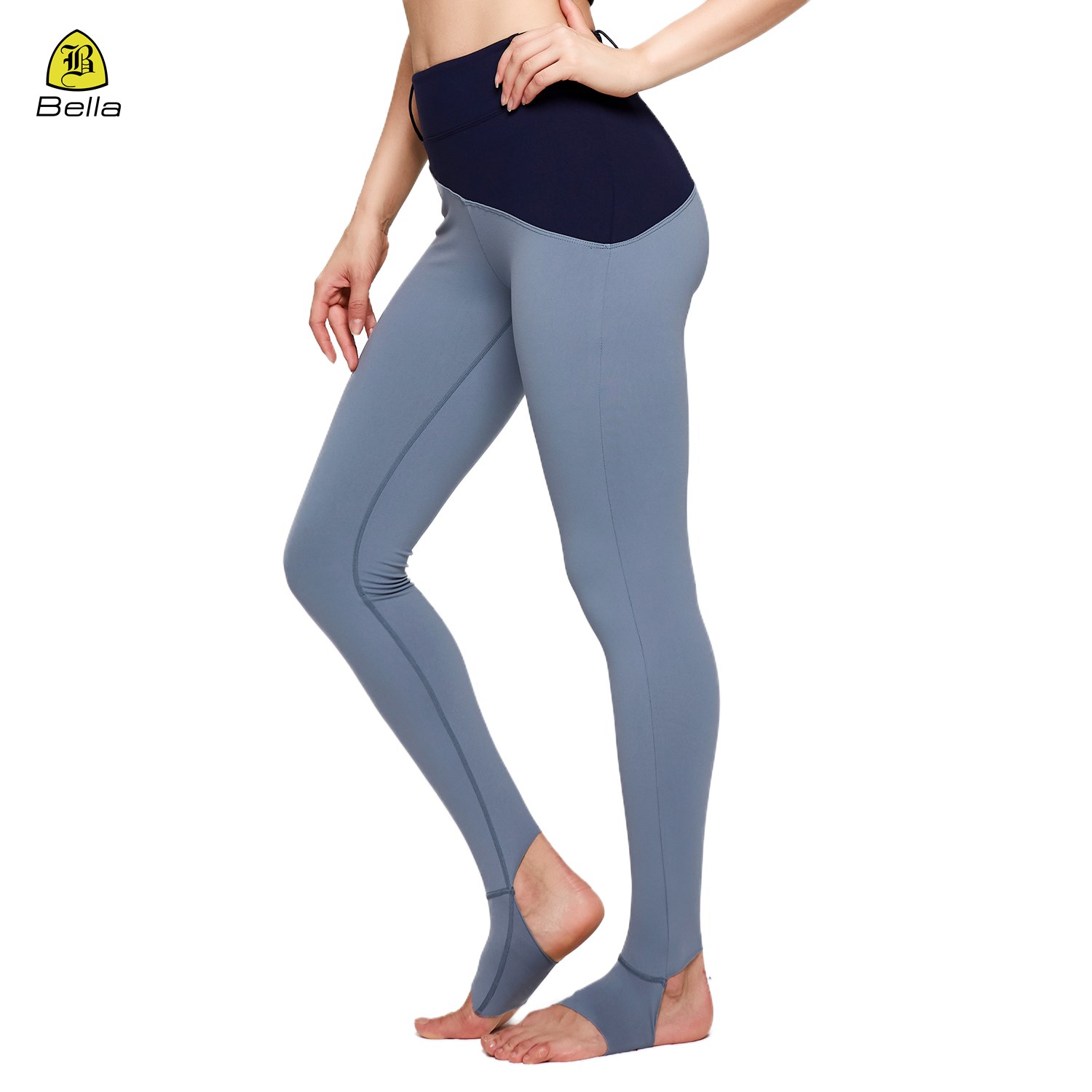 Pantalones de yoga de compresión suave y cómodos con diseño de hebilla de cinturón
