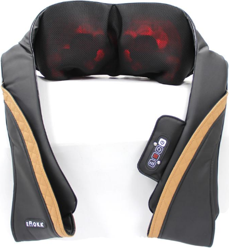 Masajeador Shiatsu 3D para cuello y hombros EMK-168BC