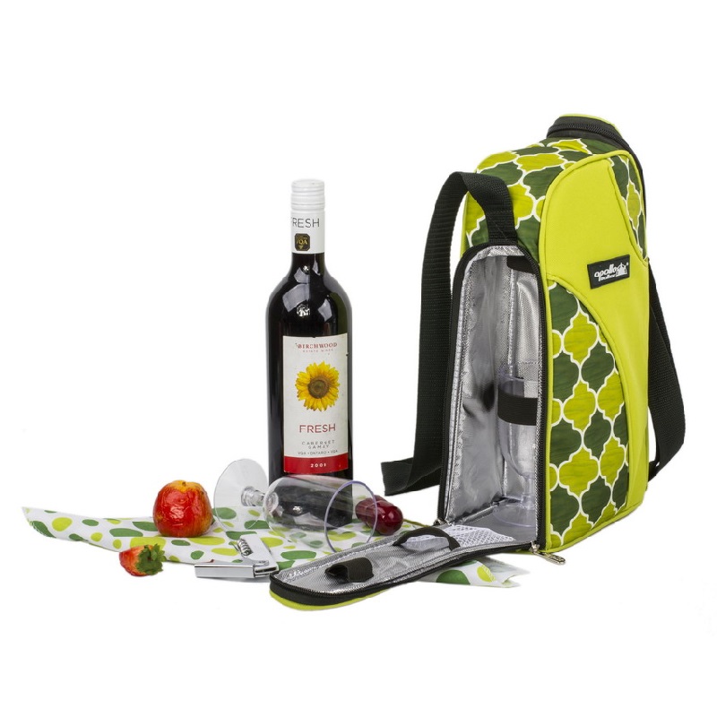 Gran oferta botella de 2 personas personalizada bolsa de regalo enfriador de vino eva para picnic