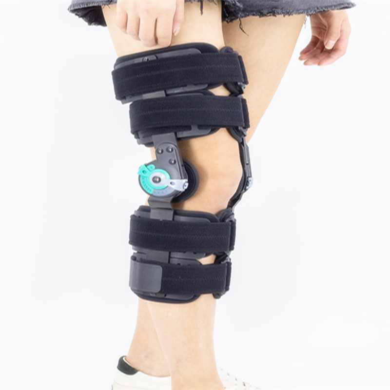 Telescopio posterior a la rodilla de las rodillas con soporte de fractura de bisagra para la inmovilización ortopédica