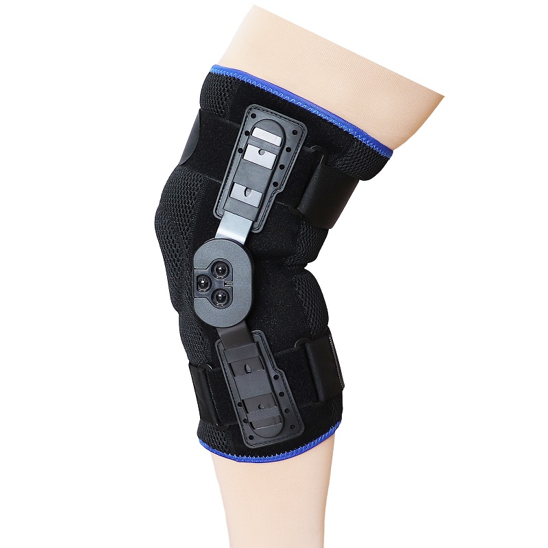 Soporte de rodilla con bisagras de aluminio Tipo abierto para esguince de articulación de la rodilla y fractura de tibiofíbula