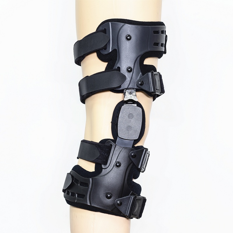 Telescopio posterior a la rodilla de las rodillas con soporte de fractura de bisagra para la inmovilización ortopédica