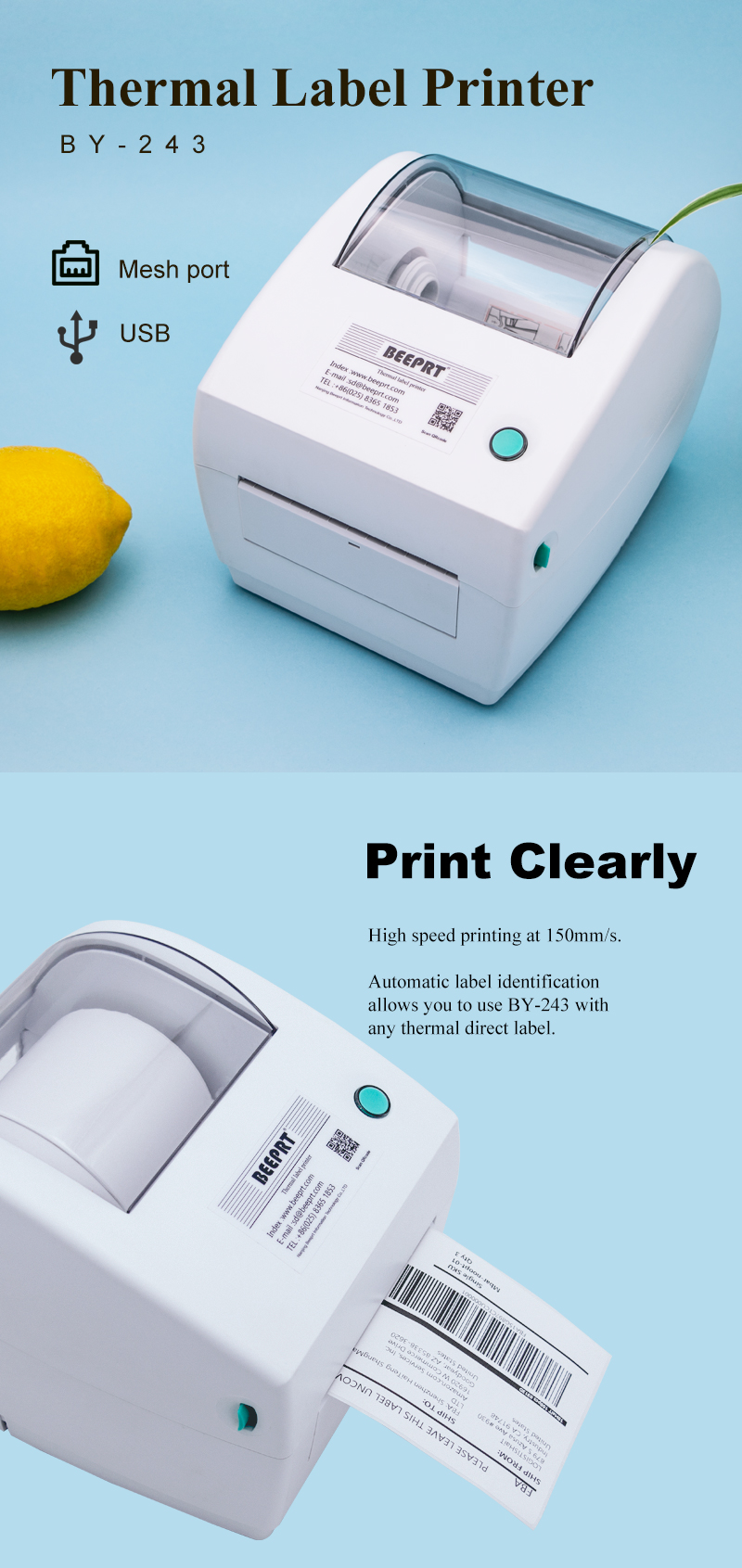 mini impresora de etiquetas adhesivas